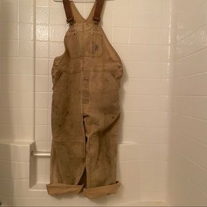 Carhartt Duck Bib Farmers Cargo  42 x 30  Overalls